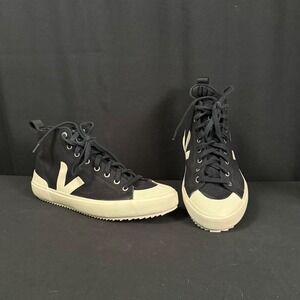 Veja Wata II High Top Black Pierre Canvas Sneakers Unisex M10/W12 US 43 EUR